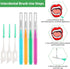 60Pcs Interdental Brush Set, 20Pcs Tooth Flossing Head for Oral Hygiene with 40pcs Disposable Braces Flossers