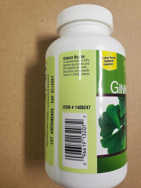 Tru Nature Ginkgo Biloba 340 Softgels
