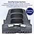 GRAY Crutch Tips & Cane Tip - Pair of 2, 3/4" 7/8” Inch, Heavy Duty Rubber Non-Slip Grey