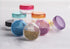 yueton 10 Empty Clear Body Multi Color Top Lid Plastic Sample Containers, 5 Gram Size Cosmetic Jars
