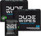 DUDE Wipes On-The-Go Flushable Wipes, 2 Pack, 60 Wipes, Unscented, Extra-Large, Individually Wrapped