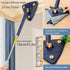 360 Degree Rotatable Adjustable Cleaning Mop, 52.1'' Telescopic Triangular Mop with 4 Replacement Microfiber Pads (Blue)