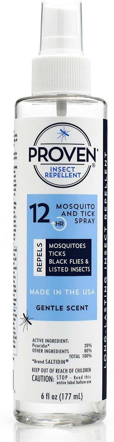 Proven Insect Repellent Spray, DEET Alternative, 6 Ounce, Up to 12-Hour Protection for Camping