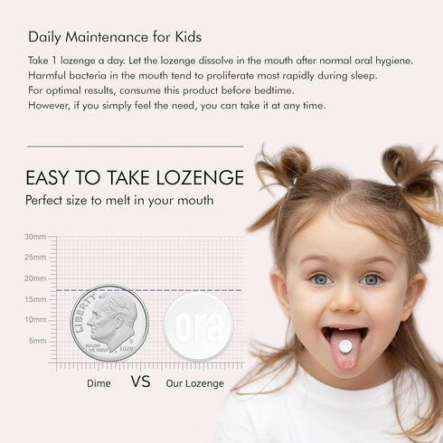 Kids Dental Probiotics, 8 Billion CFU for Oral Health, Sugar Free Yogurt Flavor