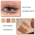 Erinde 9 Colors Eyeshadow Palette, Highly Pigmented Matte Shimmer Glitter Eye Shadow Makeup, Waterproof