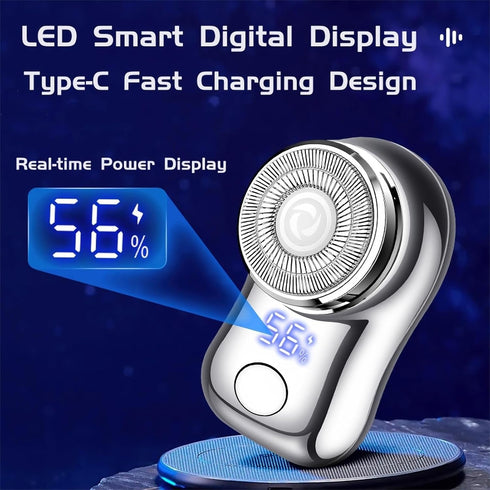 Mini Electric Shaver, Portable Powerful Razor for Men and Women, USB C Rechargeable, Lightweight for Travel