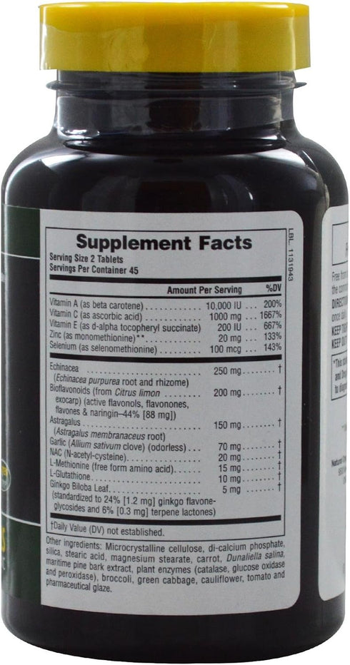 Natures Plus Commando 2000-90 Tablets - Antioxidant Protection for Brain, Circulatory Function & Immune System