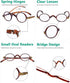 Eyekepper Oval Round Reading Glasses for Women & Men - Small Vintage Reader Eyeglasses with Spring Hinges