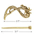 Tinsow 2 Pcs Silver Celtic Hair Slides, Minimalist Hairpins and Creative Hair Accessories for Women (Style B L)