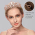 Rose Gold Tiara Wedding Tiaras and Crowns for Women - Rhinestone Queen Tiara for Bridal Party