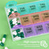 Teikou 3 7 Organizer2Pack Large Weekly Pill Organizer Times A Day,Travel Pill Cases Moisture-Proof Day Pill Contaner