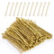 MORGLES 120PCS Blonde Hair Bobby Pins, 2 Inches Gold Hair Pins for Women with Box