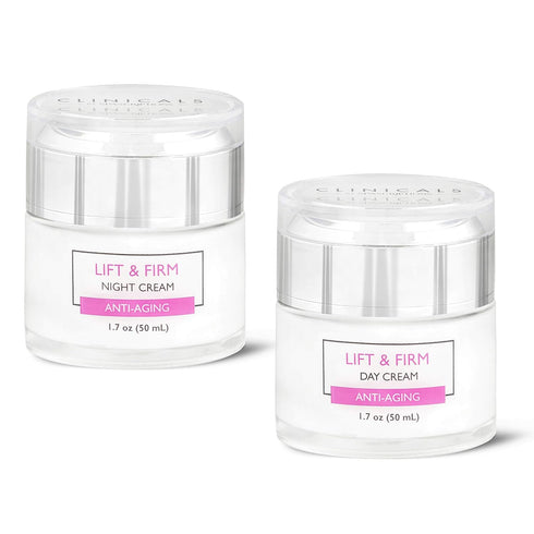 SpaScriptions Clinicals Lift & Firm Day & Night Cream Set with Collagen, 2 Pack (1.7oz)