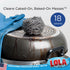 Lola Products Stainless Steel Scouring Pad, 18 Grams, Curled Flat Wire for Cookware Cleaning, 1 Pack