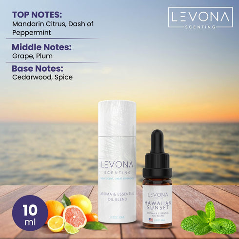 Sunset, 10ml Levona Scent Essential Oils - Scents for Home, Hotel & Office Use - Perfect for Home Diffuser