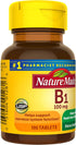 Nature Made Vitamin B1 100 mg, 100 Tablets, Dietary Supplement for Energy Metabolism Support, 100 Day Supply