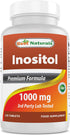 Best Naturals Inositol 1000mg, 120 Tablets, Also Known as Vitamin B8