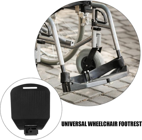 2pcs Adjustable Wheelchair Footrests Universal Sturdy Foot Pedals Lifting Stable Leg Rests Replacement Footplates