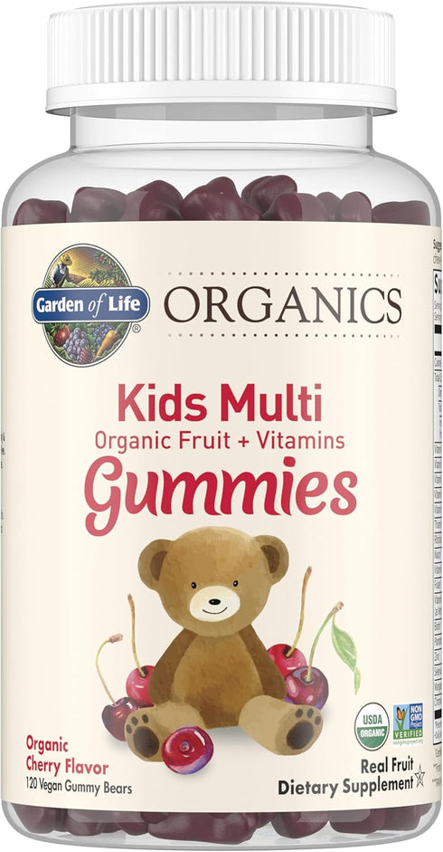 Garden of Life Organics Kids Gummy Vitamins, Certified Organic, Non-GMO & Vegan