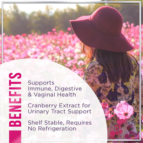 Women's Probiotic - Gummy for Digestive Health, Vaginal pH, Urinary & Immune Support - 60 Gummies