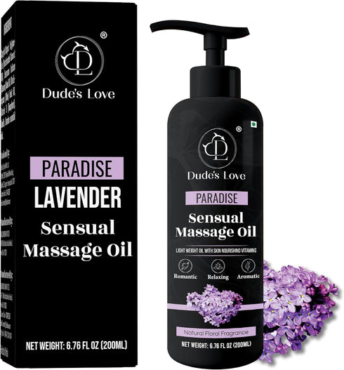 Organic - Edible Floral Sensual Massage Oil for Couple - Lickable |