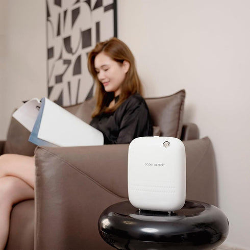 Scent Better Pro - Smart Bluetooth Essential Oil Diffuser for Home, Hotel, Spa, Office, Waterless - Includes Free Linen