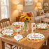 YJOY 100Pcs Set, 10" 12" Thanksgiving Oval Paper Plates and Napkins x Party Plates,Large Disposable Dinner Plates