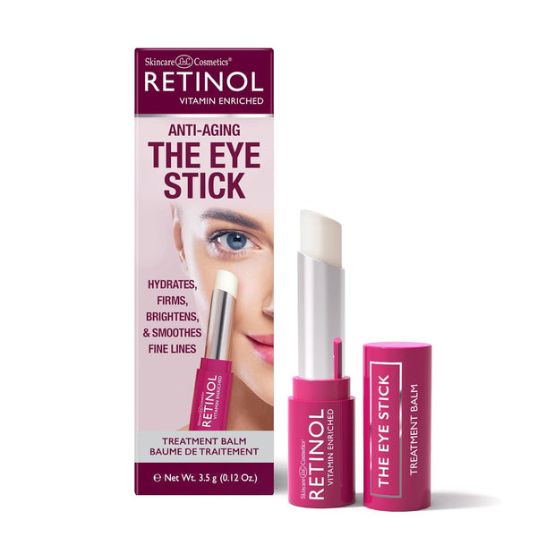 Retinol Anti-Aging Eye Stick – Treatment Balm for Younger Looking Eyes – Hydrates, Firms, Brightens Fine Lines
