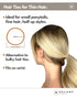 Heliums Thin Hair Elastics, Dark Brown 2mm Ties for Thin Hair, 1.75 Inch, 40 Count