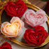 HUJIUTUO Soys Waxes Decorative Candle for Meditations Stress Relief Table Decorations Photo Props Rose Shape Scented