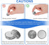 TEMIBATT cr2032 6 Pack Lir2032 Battery,2032 Batteries Button Battery for Apple AirTag