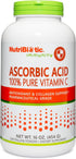 NutriBiotic Ascorbic Acid Vitamin C Powder, 16 Oz | 2000 Mg Per Serving | Vegan, Gluten & GMO Free