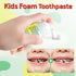 Kids Foam Toothpaste, Mouthwash with Fruit Flavor, Natural Anti-Cavity Formulas for Electric & U-Shape Toothbrushes