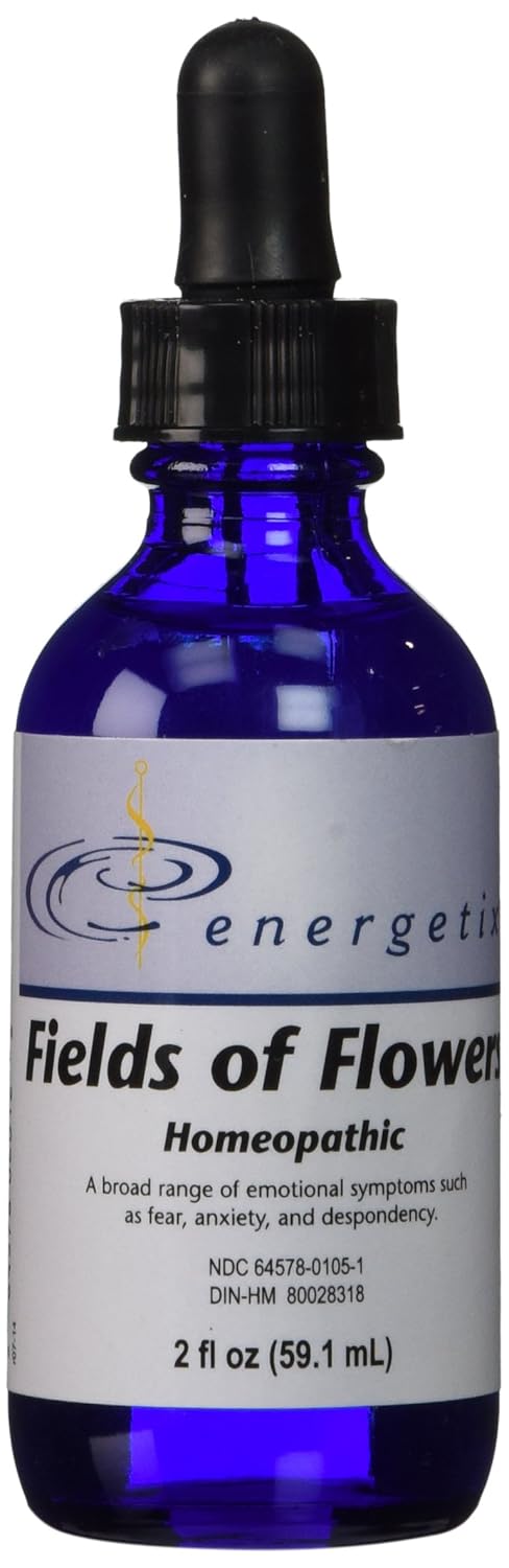 Energetix Fields of Flowers Homeopathic Remedy - 38 Flower Essences for Emotional Symptoms - 2 Fluid Ounce