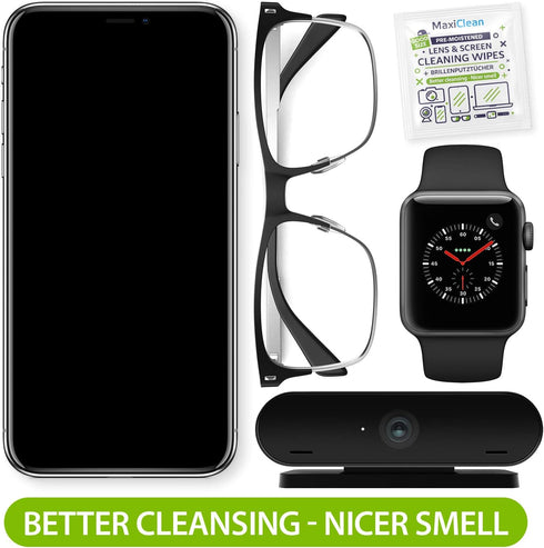 440 Pack Lens Wipes for Eyeglasses, Pre-Moistened, Streak-Free Cleaning for Glasses & Laptop Screens