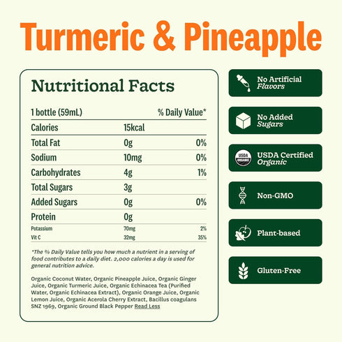 Immunity (10 Pack) Immunity (10 Pack) Suja Organic Defense Shot with Turmeric and Ginger | Boost & Support | Functional