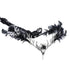 MOSTORY Handmade Black Raven Feather Crown, Gothic Elf Circlet with Raven Skull Tiara for Halloween Cosplay