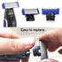 LinMei Replacement Shaver Heads for 1st Generation Micro Touch Solo Men's Trimmer, Includes 6 Blades and 2 Brushes