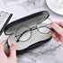 MoKo Double Eyeglass Case - Contact Lens Case with Mirror & Tweezers, 2 in 1 Portable Contact Lens Box Holder for Men &