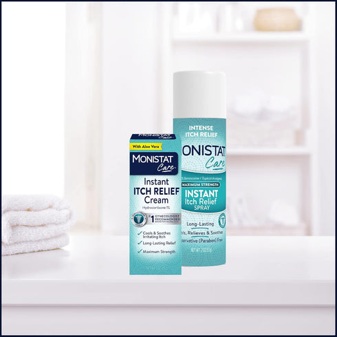 Monistat Instant Itch Relief Spray for Women, Maximum Strength Feminine Care, 2 oz