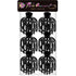 RC ROCHE ORNAMENT 6 Pcs Bun Maker Hair Clip, Side Slide Bun Round Dome Comb Clamp, Large Black