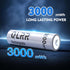 QLRR 8 Pack 1.5V 3000mWh 1200x Rechargeable Lithium AA Batteries with Fast Charger High Capacity AA Batteries Constant