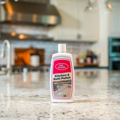 TR 16 oz. Gel-Gloss Home Kitchen & Bath Polish | Carnauba Cleaner Wax Formulation | Removes Water Spots, Light