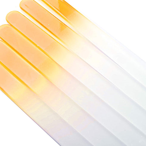 SIUSIO 30 Pack Professional Czech Crystal Glass Nail Files | Buffer Manicure Tools Kit Set Gradient Rainbow Color