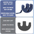 MABOZOO Patient Turning Device with Handle Hole, U-Shaped Velvet Turning Pillow Bedridden Nursing Pillow, Helping The