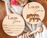 Personalized Newborn Name Announcement Sign for Hospital - Single/Double Sided - Wood Birth Announcement Sign - Name