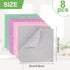 Double-Sided Microfiber Cleaning Cloths: 8-Pack Multipurpose Non Scratch Dishcloth & Microfiber Rags