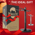 Perfecto Deluxe Black Razor and Brush Stand - Best Safety Razor Stand, Prolongs Shaving Brush Life, Gift for Him
