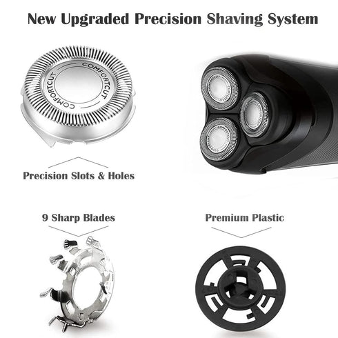 SH30/52 Replacement Heads for Nerolce Shaver Series 3000, 2000, 1000, S738 Electric Shavers, Upgraded Comfortcut Razor