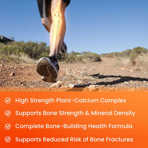 Calcium Supplement for Bone Strength, Plant Calcium Citrate + Vitamin D3, K2, Magnesium, Zinc, Potassium, Boron &